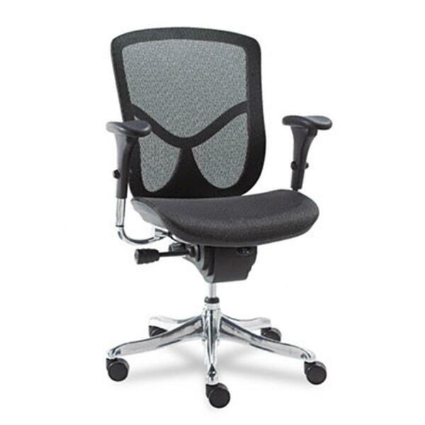 Alera Technologies Eq Series Ergonomic Multifunction Mid-Back Mesh Chair Aluminum EQA42ME10A